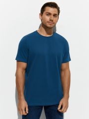 OmT_U 1201 Фуфайка (футболка) мужская, CO Omsa Футболка Jeans (Синий)