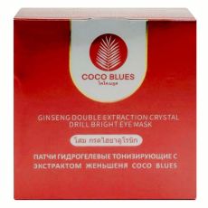 Coco Blues Патчи гидрогелевые тонизирующие с экстрактом женьшеня, 60 шт