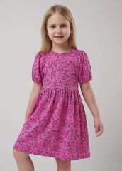501702 CLEVER Платье розовый/чёрный