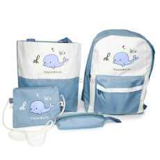 Дорожный набор сумок 4в1 Pets Enjoy&Life L.Blue/White