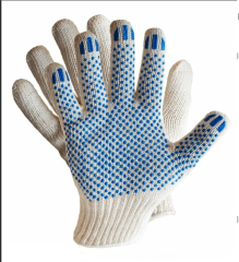 Рабочие перчатки ХБ с ПВХ класс-7,5 нитей-5 10 пар