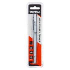 Ручка - выдвижная указка, магнит, 1 LED + лазер, 3xLR41, пластик, металл, 18х3,5см