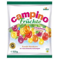 Леденцы Campino Fruits (4 вкуса) 325 г