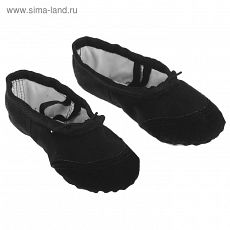 3619285 Балетки гимнастические, размер 37, цвет чёрный
