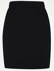 Senior Girls Black Jersey School Tube Skirt