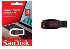 USB Flash накопитель черный SanDisk Cruzer BLADE 16Gb