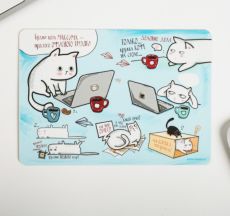 Коврик для мыши «Будни кота Максима» 21 х14,8 см 4933305