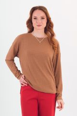 472496 Braslava Лонгслив тёмно-бежевый