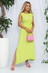 521361 LT Collection Платье лаймовый пунш