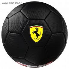 3794414 Мяч футбольный FERRARI р.5, PVC, цвет черный
