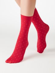 calz. MICRO POIS 70 носки (точка) Minimi Носки Rosso Mosto (Красный)