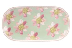 Блюдо, 32х17,5 см, фарфор P, овальное, серо-зеленое, Примула, Primula, 62999