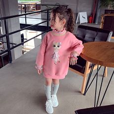 Утеплённая туника с кошкой