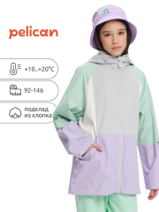 GZJN3369/5 Ветровка для девочек Лаванда(20) Pelican