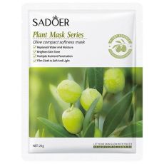 SADOER Увлажняющая маска для лица Olive Compact Softness Mask Арт.: 2209 ?Увлажняющая маска восстанавливает упругость кожи и укрепляет её, очищает поры, уменьшает пигментацию и обладает омолаживающим