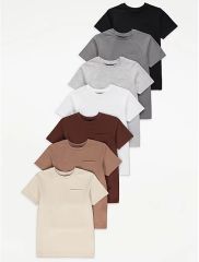 Plain Pocket T-Shirts 7 Pack