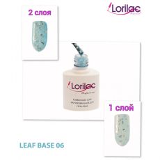 Каучуковая база для гель-лака с поталью Lorilac № 6 10 ml