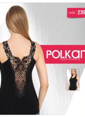 2397 Женская майка Polkan Черный