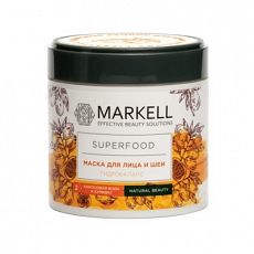 029178  Markell Superfood. МАСКА для лица и шеи ГИДРОБАЛАНС (кокосовая вода и кумкват), 100 мл