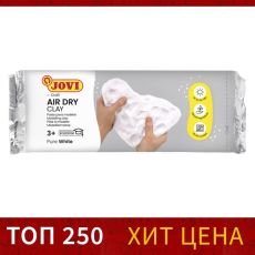 577122 Масса для лепки самозатвердевающая полимерная, белая 500 г, JOVI