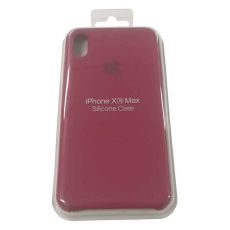 Силиконовый чехол для iPhone XS MAX бордовый