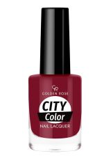Лак для ногтей GR City Color Nail Lacquer (0-100) Темно-малиновый (046)