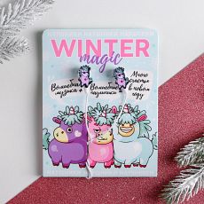 4921070 Наушники вакуумные на открытке Winter magic, 1,2 м