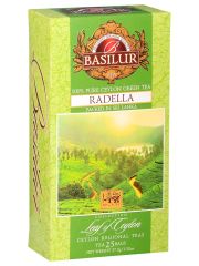 Чай зеленый Basilur Лист Цейлона «Раделла» 25 пак
