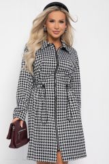 502058 LT Collection Платье чёрно-белый