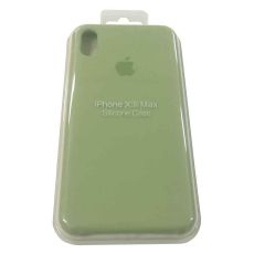 Силиконовый чехол для iPhone XS MAX бледно-зеленый