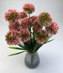 Декоративные растения, цвет розовый, 35см, 5 голов