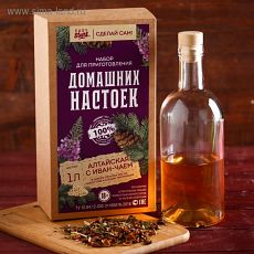 4387159 Набор для приготовления настойки «Алтайская»: набор трав, специи, бутылка 0.5 л