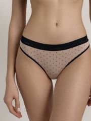 PRINT DOTS LB 2545 Conte elegant Трусы cappuccino-black