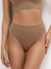 БOmD_S Wafle 2242-01SS Slip Alto, PA Omsa Трусы Cappuccino (Коричневый)