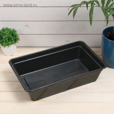 3349598 Ящик для рассады, 40 × 25 × 10 см, чёрный, 6 л, «Урожай-4 м»