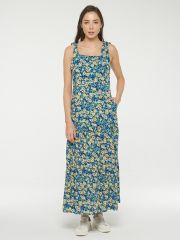 Сарафан женский 211-3674 Ш68 синий лютики VAY