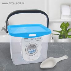 2465832 Ёмкость для стирального порошка 6 л, цвет голубая лагуна