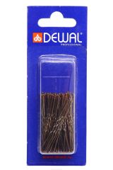 Dewal Шпильки для волос волна SLT45V-3/60, 45 мм, коричневый, 60 шт