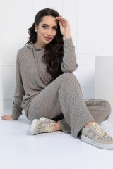 К12981-6М Костюм (Худи+Брюки) LADY TAIGA Бежевый