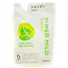 895885 Шампунь для волос Shiseido Шампунь SHISEIDO SUPER MILD для сухих волос от выпадения волос с экстрактом ромашки и розмарина аромат трав 400 мл