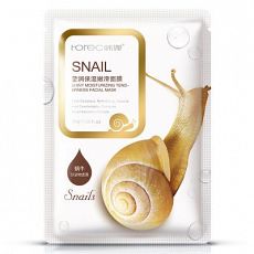 Тканевая восстанавливающая маска с фильтратом улитки и Алоэ вера Rorec Snail Mask, 3 шт
