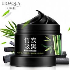 Полупрозрачная очищающая маска BIOAQUA с бамбуковым углем, 140 гр