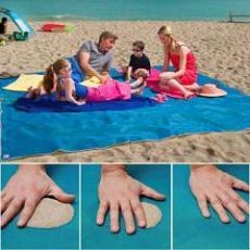 Пляжное покрывало Sand-Free Mat, пропускающее песок, 1.2м*1.5м