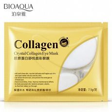 Коллагеновые патчи BioAqua Crystal Collagen под глаза, 3 пары