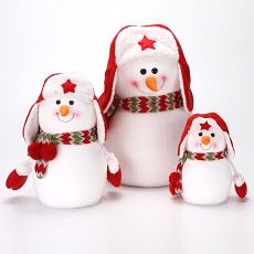 Снеговик из пенопласта, высота 22 см