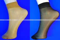 Носки женские эластик с "тормозами" бежевые