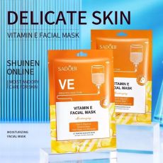 SADOER Антивозрастная маска против мимических морщин Vitamin Е Арт.: 2001 Тканевая маска содержит витамин Е, который обеспечивает клеткам кожи антиоксидантную защиту, предупреждает преждевременное ста