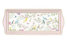 Блюдо, 35х15 см, фарфор P, прямоугольное, белое, Цветы и птицы, Birds Melody, 62835