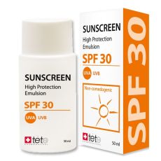 Солнцезащитный флюид Sunscreen SPF30, 50мл, TETE