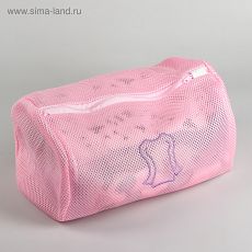 Мешок для стирки Доляна, 34×23×23 см, крупная сетка, трехслойная 180 гр, цвет МИКС 2516026